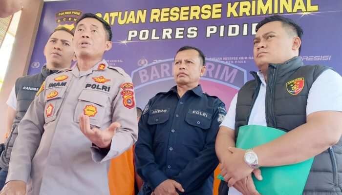 Polres Pidie Ungkap Sejumlah Kasus Kejahatan