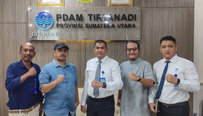 Dirut Perumda Tirtanadi Kabir Bedi Sambut Hangat Silaturrahim Waspada TV