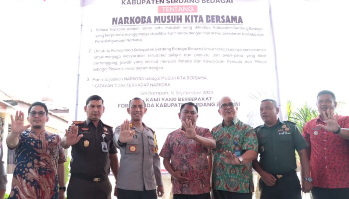 Forkopimda Sergai Sepakat Berantas Narkoba