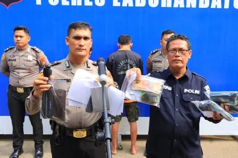 Polres L. Batu Gagalkan Pengiriman 12 Kg Ganja