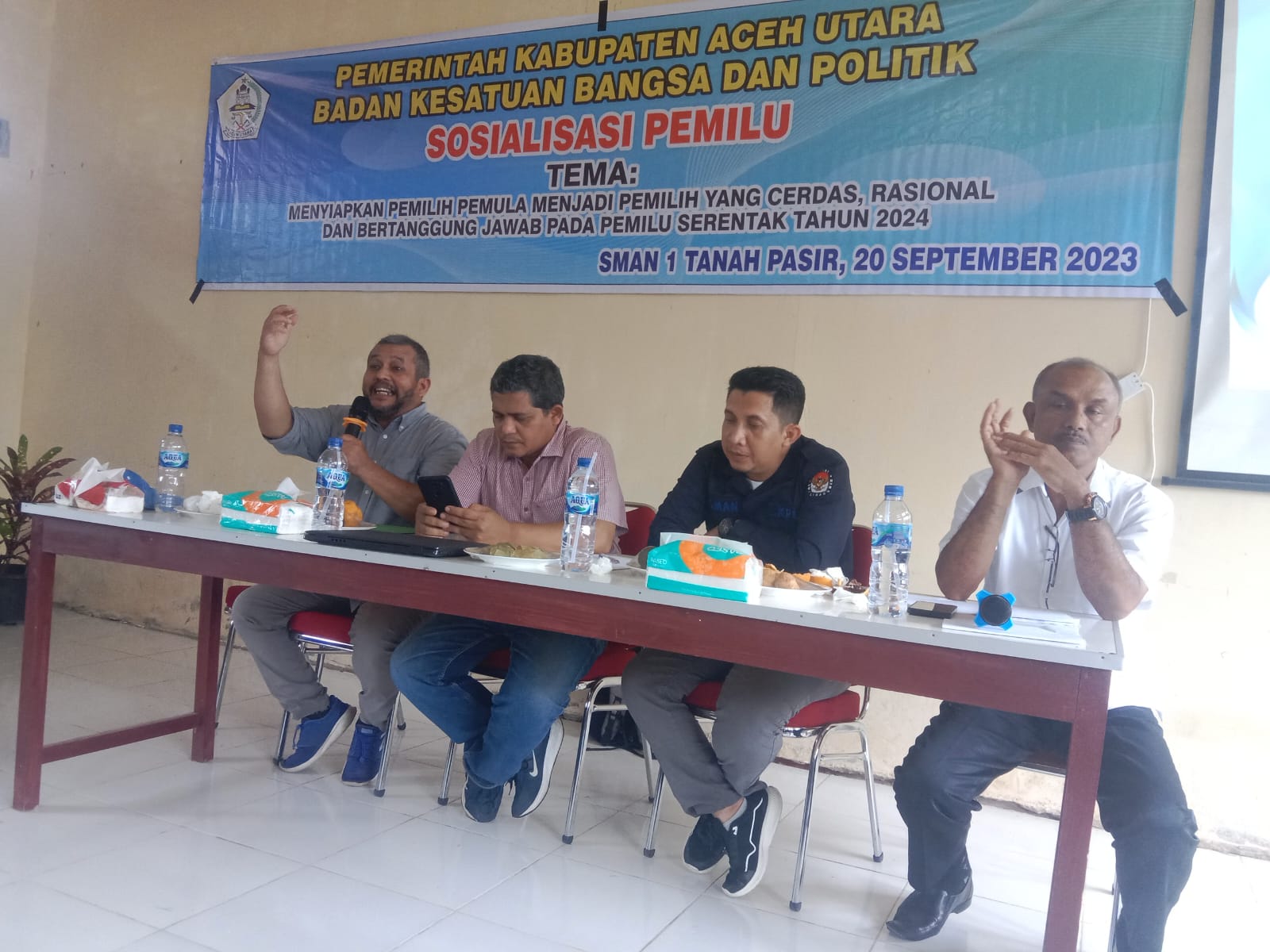 Panwaslih Aceh Utara Ajak Siswa Berpartisipasi Pantau Pemilu 2024