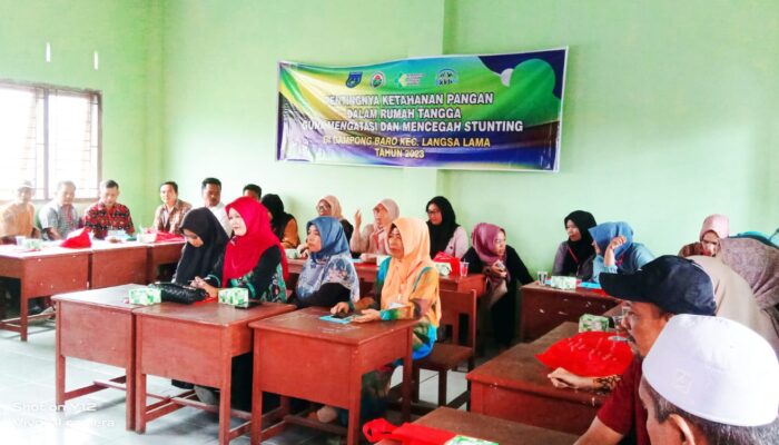 Pemerintah Gampong Baroe Beri Pelatihan Pemenuhan Gizi