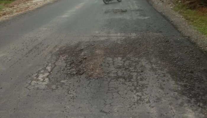 Proyek Jalan Batahan-Sinunukan Diduga Asal Jadi, Aspal Terkelupas