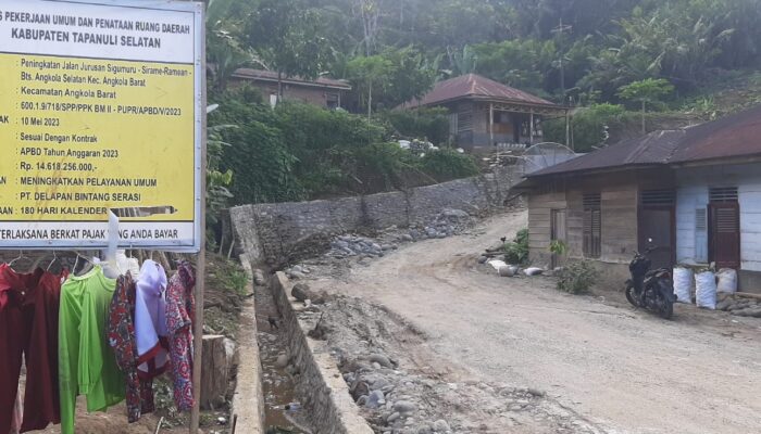 Proyek Jalan Rp14,6 Miliar Di Tapsel, Warga Tolak Hasil Kerja Amburadul