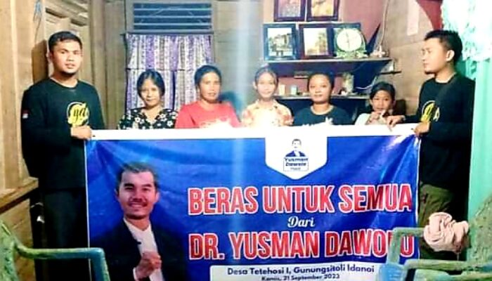 Yusman Dawolo Peduli Bantu Korban Banjir