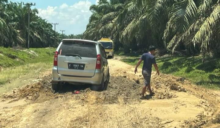 Jalan Provinsi Aliaga - Muara Tige Rusak Parah Dan Sulit Dilalui
