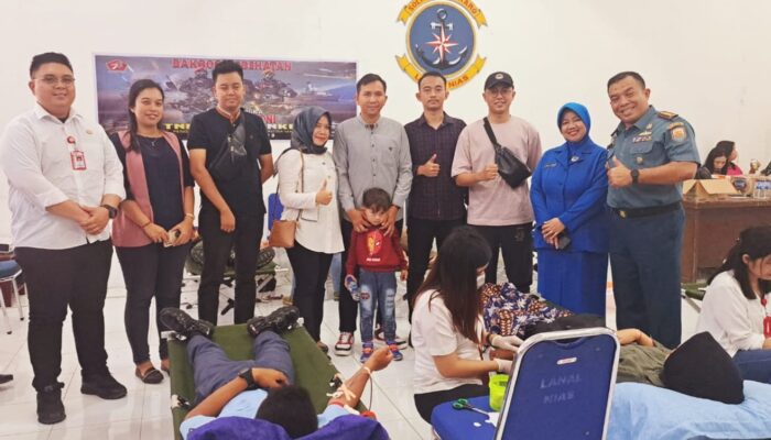 Lanal Nias Bakti Sosial Donor Darah