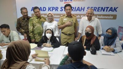 BTN Syariah Kolaborasi BP Tapera Gelar Akad Massal KPR Syariah 2.300 Unit Rumah