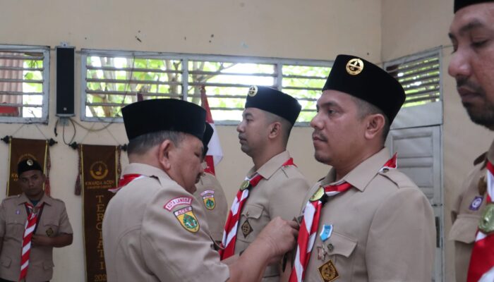Ka Kwarcab Pramuka Kota Langsa Kukuhkan Ketua Mabiran
