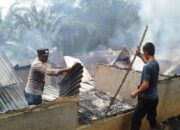 Dua Rumah Satu Kios Ludes Terbakar Di Aceh Timur