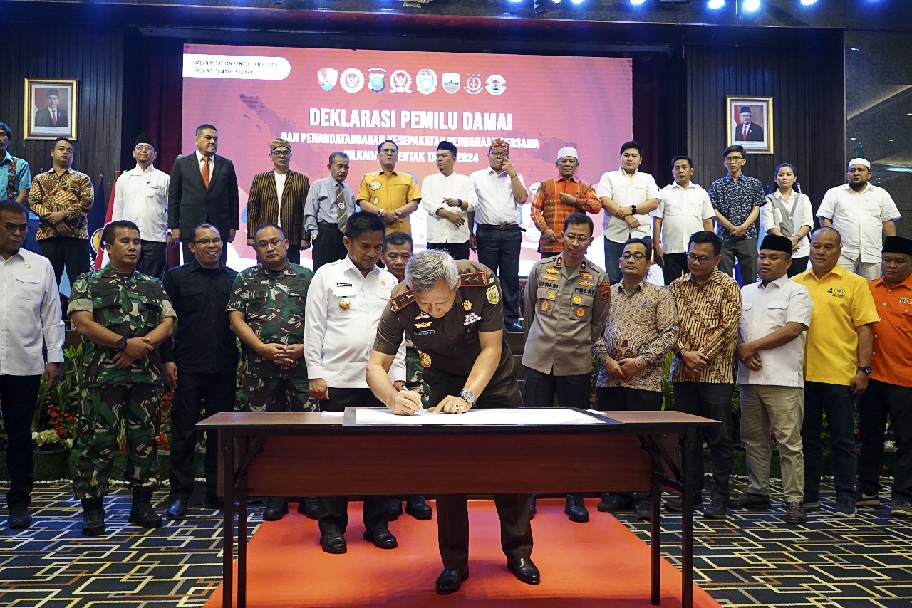 Kajatisu Hadiri Acara Deklarasi Pemilu Damai 2024