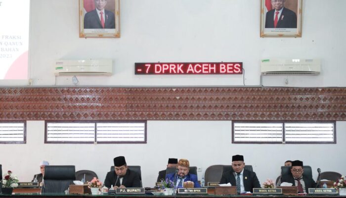 APBK-P Aceh Besar Tahun Anggaran 2023 Disahkan