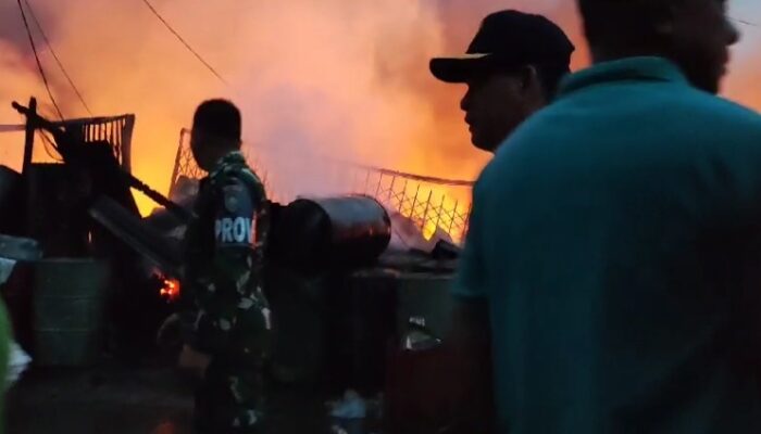 Kebakaran Besar Landa Sinabang, 55 Rumah Dan Ruko Terbakar