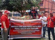 Anggota DPR Aceh Serahkan Bantuan Korban Banjir Di Agara