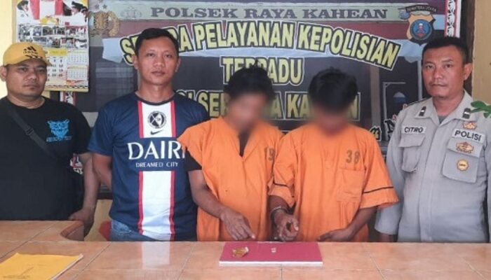 Polsek Raya Kahean Amankan Dua Pemilik Sabu 0,25 Gram