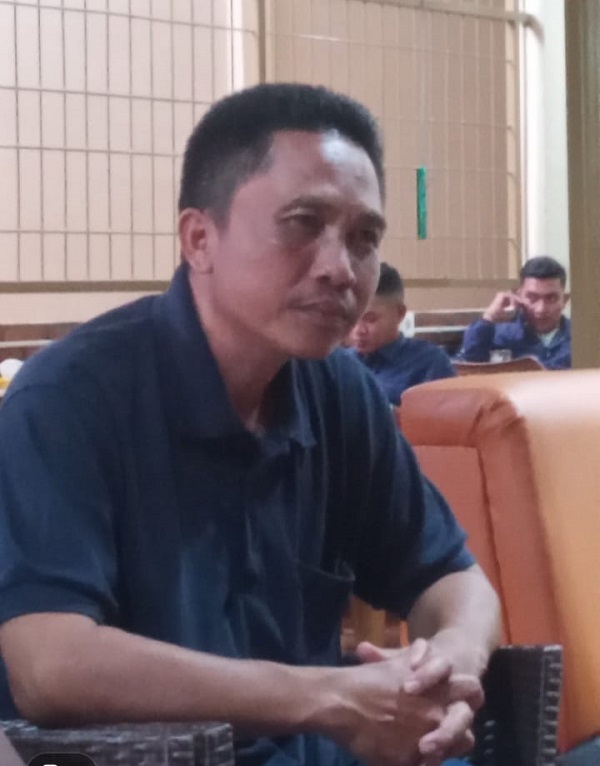 RAMLAN Kadus V Desa Antara, Kecamatan Limapuluh, Kabupaten Batubara yang diberhentikan dari perangkat desa.Waspada/Iwan Has