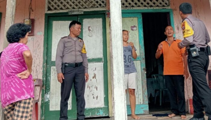 Dapat Aduan Masyarakat, Personel Polsek Siantar Selatan Cek TKP