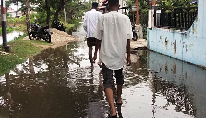 Pasang Purnama Rendam Pemukiman Warga