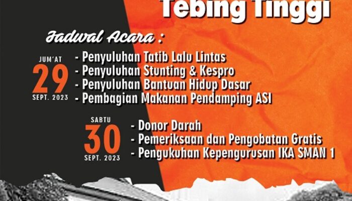 Kepengurusan IKA SMAN 1 Tebingtinggi Akan Dikukuhkan