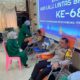 Kapolres Abdya AKBP Dhani Catra Nugraha SH SIK MH, melakukan donor darah, dalam rangka Hari Lalulintas ke-68. Senin (11/9).Waspada/Syafrizal