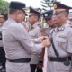 Kapolres Langsa AKBP Muhammadun,SH, memimpin sertijab di halaman Mapolres, Selasa (12/9). Waspada/dede