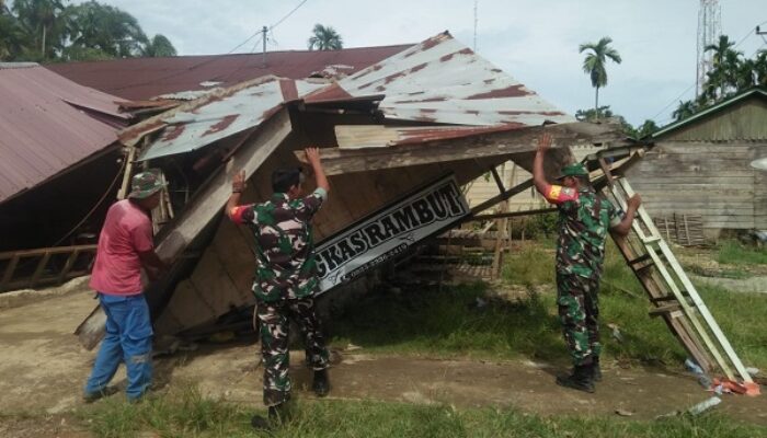 TNI Bantu Tangani Dampak Puting Beliung
