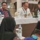 Kepala KPw BI Muqorobin (tengah) membuka High Level Meeting (HLM) TP2DD wilayah kerja KPw BI Pematangsiantar di Niagara Hotel, Parapat, Kab. Simalungun, Selasa (12/9).(Waspada-Ist).