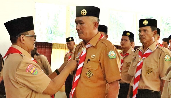 Wabup Lantik Daniel Halomoan Silalahi Ketua Mabisaka Kwarcab Simalungun