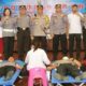 Polres Pematangsiantar melaksanakan bakti sosial donor darah dalam rangka HUT ke-68 Lantas di aula Widya Satya Brata Mapolres, Jl. Jend. Sudirman, Selasa (19/9).(Waspada-Ist).
