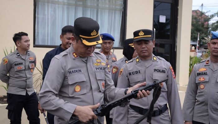 Kapolres Langsa Cek Senpi Dan Randis