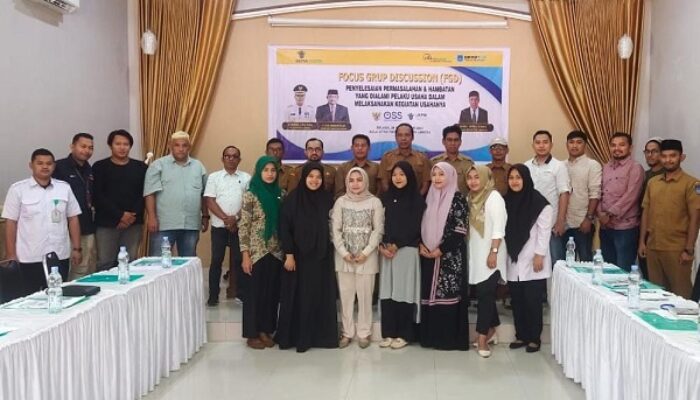 DPMPTSP Langsa Gelar FGD Bersama Pelaku Usaha