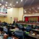 Kegiatan sidang paripurna pengesahan APBK Perubahan tahun 2023 Abdya, di gedung DPRK. Rabu (27/9).Waspada/Syafrizal
