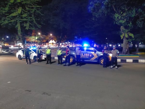 Terlihat personel polisi siap untuk mengadakan patroli di wilayah hukum Polres Binjai.(Waspada/Ist).