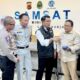 Direktur Utama Jasa Raharja, Rivan A. Purwantono saat meresmikan Samsat Digital di Terminal Leuwipanjang. Waspada/ist
