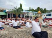 Seratusan Lebih Jamaah Ikuti Senam Rateeb Sehat Puskiyai Aceh