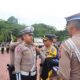 Apel Operasi Zebra Seulawah 2023 yang dilaksanakan halaman Mapolres Nagan Raya,Senin (4/9).(Waspada/Muji Burrahman)