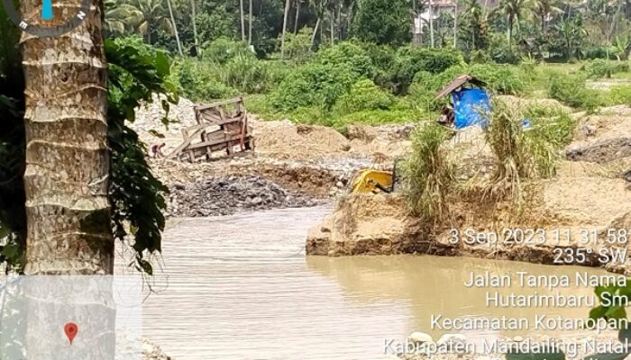 PETI Pakai Ekskavator Kembali Marak Di Madina