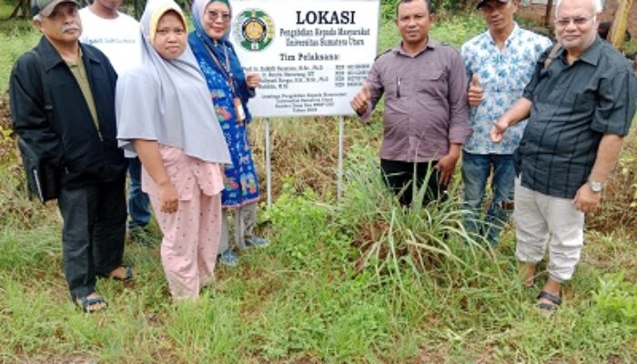 Tingkatkan Perekonomian Masyarakat, Profesor Mengabdi LPPM USU Berdayakan Petani Melon Di Desa Pasar Rawa