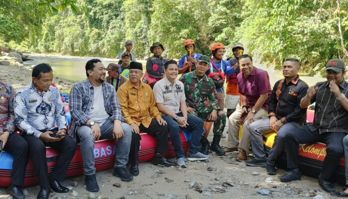 Tim Survei Tinjau Lokasi Arung Jeram Di Agara