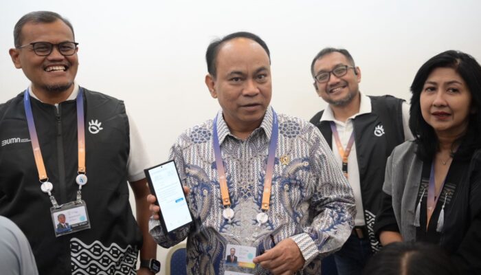Menkominfo Apresiasi Dukungan dan Kualitas Jaringan Telekomunikasi TelkomGroup di Media Center KTT AIS 2023 Forum