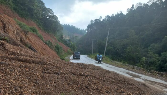 Segmen II Jalan Lintas Provinsi Kerap Longsor