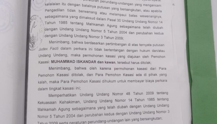 Status Tanah Sengketa, Lurah, Camat Dan Bank Diminta Teliti