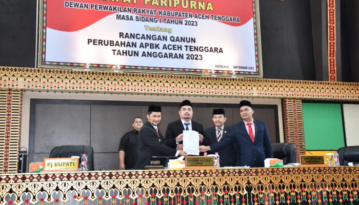 DPRK Agara Setujui Qanun Perubahan APBK Tahun Anggaran 2023