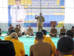 BKAD Kecamatan Wampu Dikukuhkan, Syah Afandin: Berikan Pelayanan 24 Jam ke Warga