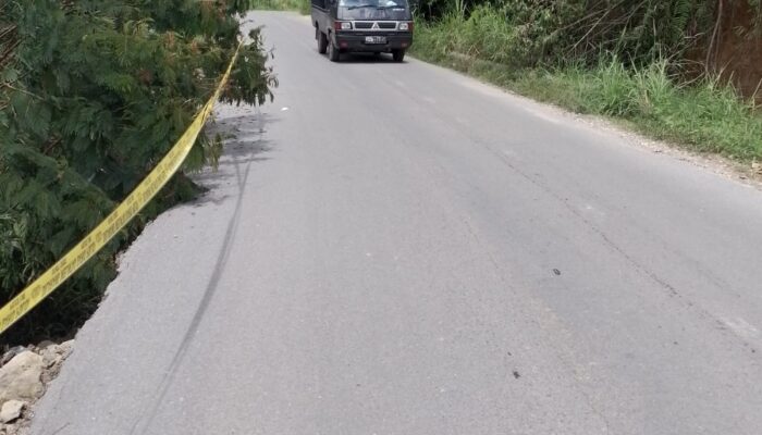 Bahu Jalan Nasional Dairi-Humbahas Longsor