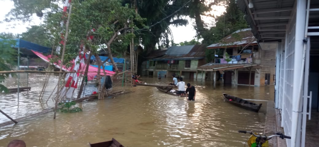 Sungai Tamiang Meluap, Rendam Beberapa Wilayah Di Aceh Tamiang