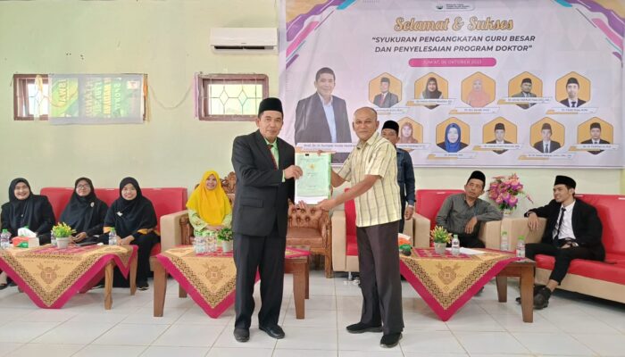 Sumper Mulia Harahap Raih Gelar Profesor