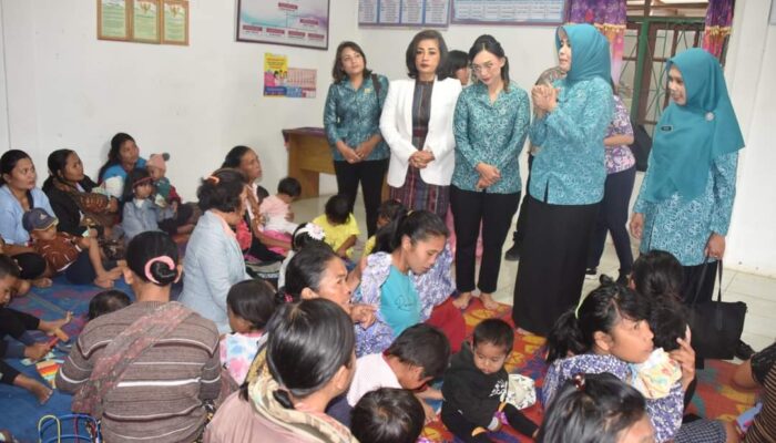 Pj Ketua TP PKK Sumut Kunjungi Posyandu Dosroha