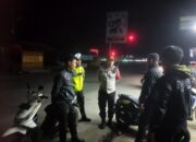 Personel Polres Bener Meriah Patroli Malam Cegah Balap Liar