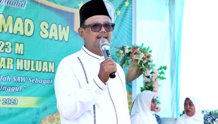 Hadiri Maulid Nabi Di Bandar Huluan, Wabup Ajak Masyarakat Perangi Narkoba.